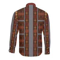 Malo e Lelei Tonga Long Sleeve Button Shirt Tongan Ngatu Tapa Cloth - Polynesian Pride