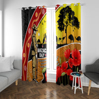 New Zealand And Australia ANZAC Day Window Curtain Aboriginal Maori Starring Night Style