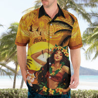 Aloha Hawaii Women's Day Hawaiian Shirt Hula Girl With Sunset Vibes LT14 - Polynesian Pride