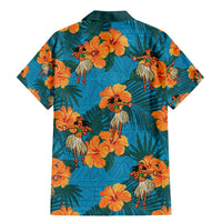 Hawaii Luau Party Family Matching Mermaid Dress and Hawaiian Shirt Dancing Girl Tropical Flowers LT14 - Polynesian Pride