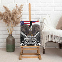 Talofa American Samoa Flag Day Canvas Wall Art Bald Eagle Polynesian Tattoo