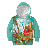 Hawaii Cinco de Mayo Kid Hoodie Chili Pepper Hula Girl Tropical Vibes