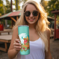 Hawaii Cinco de Mayo Skinny Tumbler Chili Pepper Hula Girl Tropical Vibes