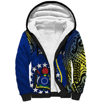 Polynesian Pride Cook Islands Sherpa Hoodie Mangaia Gospel Day Blue Version LT14 Unisex Blue - Polynesian Pride