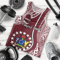 June 15 Mangaia Gospel Day Mangaia Cook Islands Men Tank Top Maroon Version LT14 Maroon - Polynesian Pride