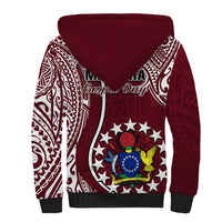 June 15 Mangaia Gospel Day Mangaia Cook Islands Sherpa Hoodie Maroon Version LT14 - Polynesian Pride