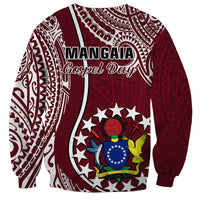 June 15 Mangaia Gospel Day Mangaia Cook Islands Sweatshirt Maroon Version LT14 - Polynesian Pride