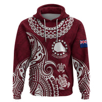 Custom Mangaia Cook Islands Hoodie Polynesian Sea Turtle LT14 - Polynesian Pride
