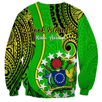 Polynesian Pride Cook Islands Sweatshirt Kuki Airani Coat Of Arms LT14 - Polynesian Pride