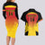 Custom Papua New Guinea Cricket Couples Matching Long Sleeve Bodycon Dress and Hawaiian Shirt 2024 Go PNG