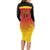 Custom Papua New Guinea Cricket Long Sleeve Bodycon Dress 2024 Go PNG