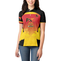 Custom Papua New Guinea Cricket Women Polo Shirt 2024 Go PNG
