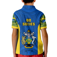 Solomon Islands Rugby Kid Polo Shirt Pacific Go Solies LT14 - Polynesian Pride