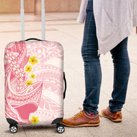 Pink Hawaii Shark Tattoo Luggage Cover Puakenikeni Lei Plumeria Polynesian Pattern LT14 Pink - Polynesian Pride