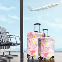 Pink Hawaii Shark Tattoo Luggage Cover Puakenikeni Lei Plumeria Polynesian Pattern LT14 - Polynesian Pride