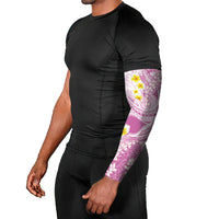 Purple Hawaii Shark Tattoo Arm Sleeves Puakenikeni Lei Plumeria Polynesian Pattern LT14 - Polynesian Pride