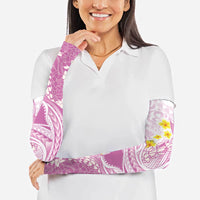Purple Hawaii Shark Tattoo Arm Sleeves Puakenikeni Lei Plumeria Polynesian Pattern LT14 - Polynesian Pride