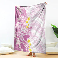 Purple Hawaii Shark Tattoo Blanket Puakenikeni Lei Plumeria Polynesian Pattern LT14 - Polynesian Pride