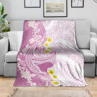 Purple Hawaii Shark Tattoo Blanket Puakenikeni Lei Plumeria Polynesian Pattern LT14 - Polynesian Pride