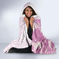 Purple Hawaii Shark Tattoo Hooded Blanket Puakenikeni Lei Plumeria Polynesian Pattern LT14 - Polynesian Pride