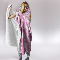 Purple Hawaii Shark Tattoo Hooded Blanket Puakenikeni Lei Plumeria Polynesian Pattern LT14 - Polynesian Pride