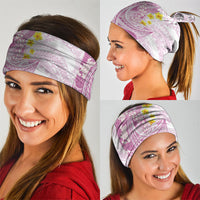 Purple Hawaii Shark Tattoo Neck Gaiter Puakenikeni Lei Plumeria Polynesian Pattern LT14 - Polynesian Pride