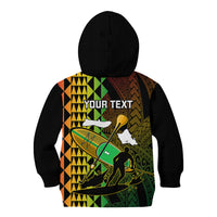 Personalised Paddle Board Hawaii Kid Hoodie Molokai 2 Oahu World Championships Kakau Pattern LT14 - Polynesian Pride