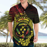 Reggae Kosrae Liberation Day Hawaiian Shirt September 8 Polynesian Tattoo - Polynesian Pride