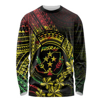 Reggae Kosrae Liberation Day Long Sleeve Shirt September 8 Polynesian Tattoo - Polynesian Pride