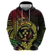 Reggae Kosrae Liberation Day Zip Hoodie September 8 Polynesian Tattoo - Polynesian Pride