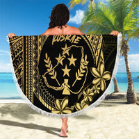 Gold Kosrae Liberation Day Beach Blanket September 8 Polynesian Tattoo - Polynesian Pride