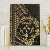 Gold Kosrae Liberation Day Canvas Wall Art September 8 Polynesian Tattoo - Polynesian Pride