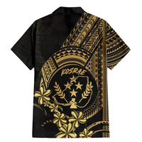 Gold Kosrae Liberation Day Family Matching Mermaid Dress and Hawaiian Shirt September 8 Polynesian Tattoo - Polynesian Pride