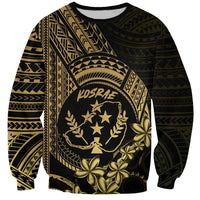 Gold Kosrae Liberation Day Sweatshirt September 8 Polynesian Tattoo - Polynesian Pride