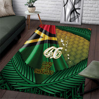 Long Live Vanuatu Independence Day Area Rug 46th Anniversary Woven Pattern LT14 Reggae - Polynesian Pride