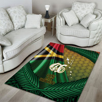 Long Live Vanuatu Independence Day Area Rug 46th Anniversary Woven Pattern LT14 - Polynesian Pride