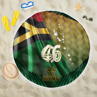 Long Live Vanuatu Independence Day Beach Blanket 46th Anniversary Woven Pattern LT14 One Size 150cm Reggae - Polynesian Pride