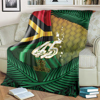 Long Live Vanuatu Independence Day Blanket 46th Anniversary Woven Pattern LT14 - Polynesian Pride