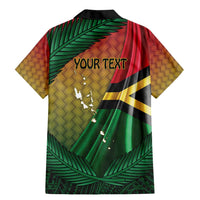 Personalised Long Live Vanuatu Independence Day Family Matching Mermaid Dress and Hawaiian Shirt 45th Anniversary Woven Pattern - Polynesian Pride