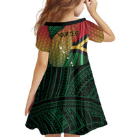 Personalised Long Live Vanuatu Independence Day Family Matching Puletasi and Hawaiian Shirt 46th Anniversary Woven Pattern LT14 - Polynesian Pride