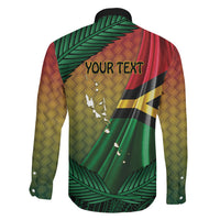 Personalised Long Live Vanuatu Independence Day Family Matching Tank Maxi Dress and Hawaiian Shirt 46th Anniversary Woven Pattern LT14 - Polynesian Pride
