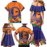 PNG New Ireland Province Family Matching Mermaid Dress and Hawaiian Shirt Niu Ailan Necklace Polynesian Tattoo - Polynesian Pride