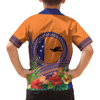 PNG New Ireland Province Family Matching Off Shoulder Short Dress and Hawaiian Shirt Niu Ailan Necklace Polynesian Tattoo LT14 - Polynesian Pride