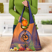 PNG New Ireland Province Grocery Bag Niu Ailan Necklace Polynesian Tattoo - Polynesian Pride