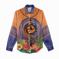 PNG New Ireland Province Women Casual Shirt Niu Ailan Necklace Polynesian Tattoo - Polynesian Pride