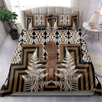 Wahaika New Zealand Bedding Set Maori Weapon Kowhaiwhai Fern Poutama Motifs