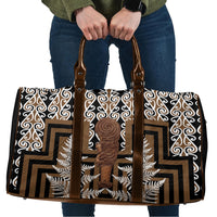 Wahaika New Zealand Travel Bag Maori Weapon Kowhaiwhai Fern Poutama Motifs