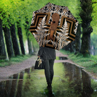 Wahaika New Zealand Umbrella Maori Weapon Kowhaiwhai Fern Poutama Motifs
