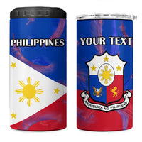 Custom Philippines Football 4 in 1 Can Cooler Tumbler World Cup Go Filipinas Feather Flag Version