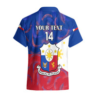 Custom Philippines Football Hawaiian Shirt 2023 World Cup Go Filipinas Feather Flag Version LT14 - Polynesian Pride